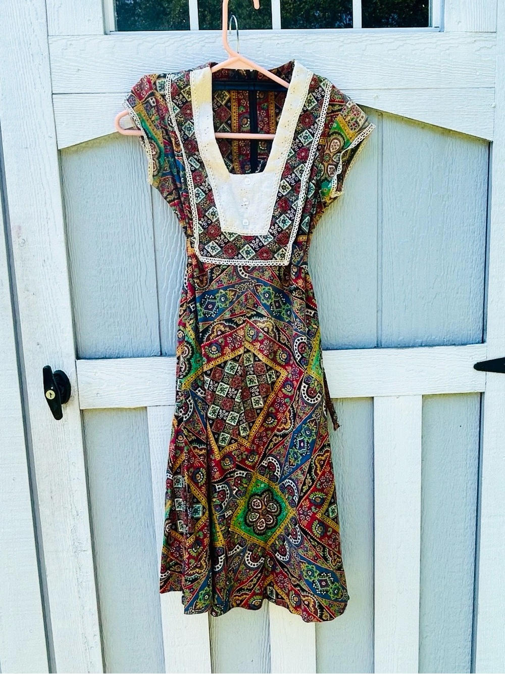 Vintage 70s Byer Too! Psychedelic Cottagecore XS/S Boho Dress